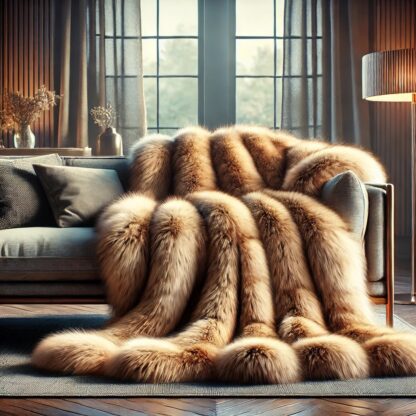 Remodel Mink Coat into Fur Blanket Fur Throw