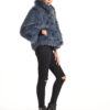 Women's spotted blue fox jacket