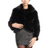 Women's ranch mink asymmetrical jacket