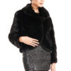 Women's ranch mink asymmetrical jacket