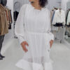 Gossimer White Dress With Slip