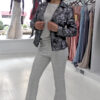 Print Metallic Jacket (Night Clouds)