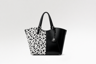 Muse Tote – Dalmatian Cavallino / Black Boxed Calf