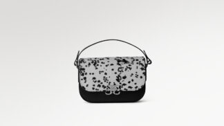 Freedom Saddle - Dalmatian Cavallino / Black Boxed Calf