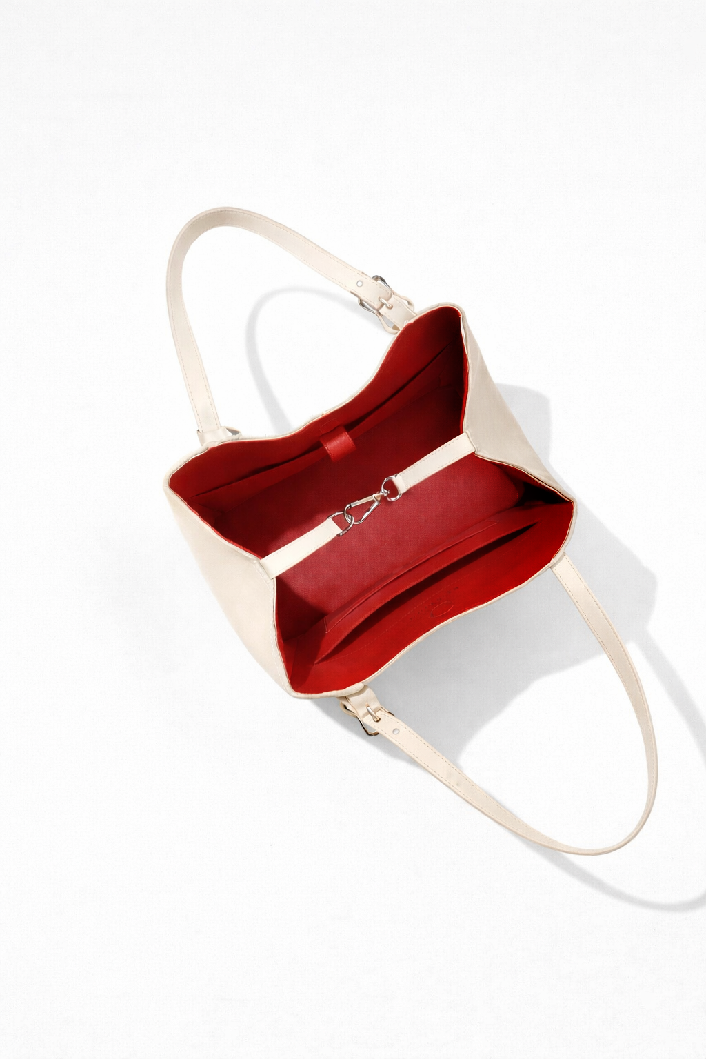 Muse Tote - Warm Vanilla Cavallino / Warm Vanilla Boxed Calf - Image 4