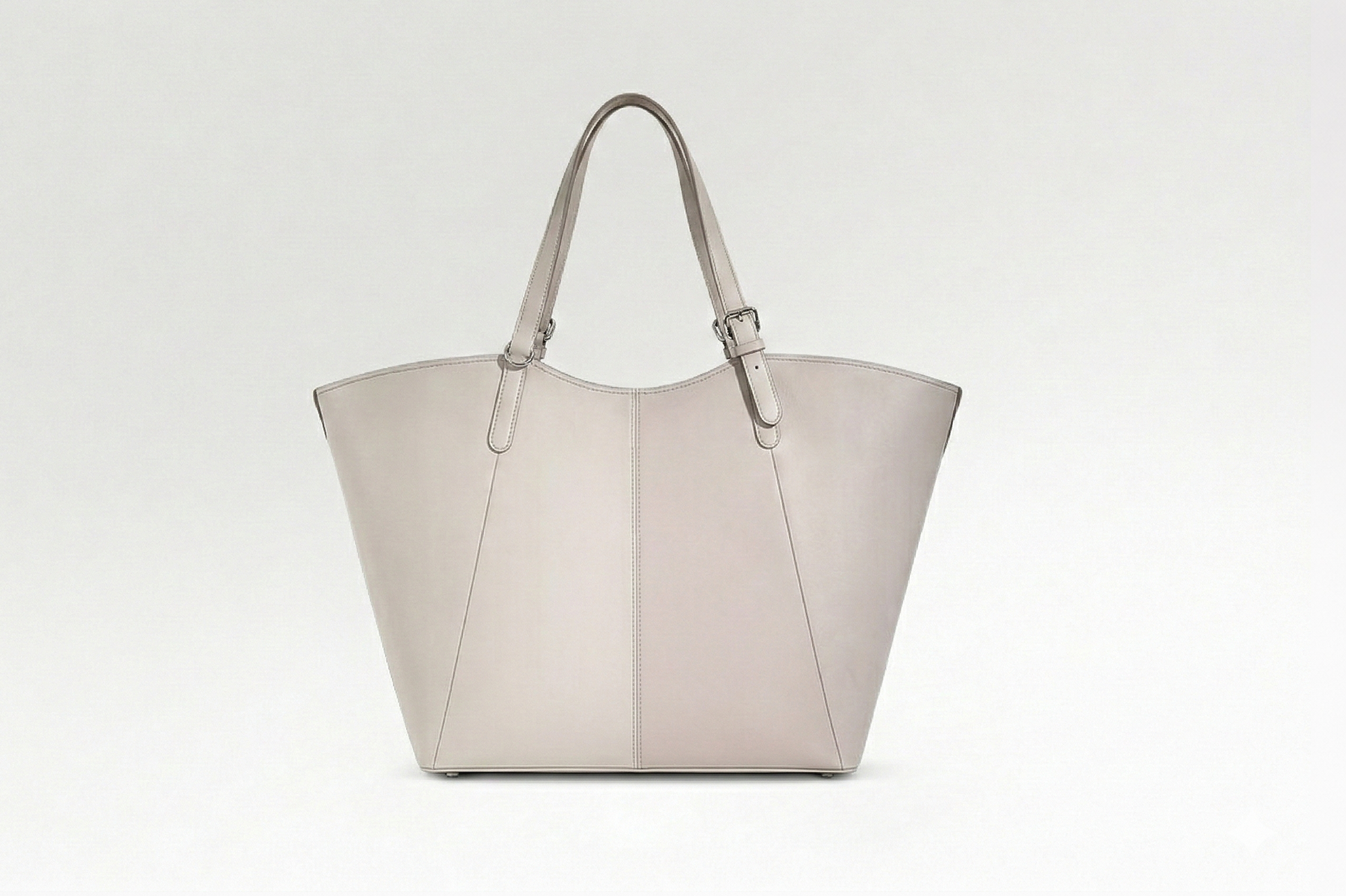 Muse Tote - Warm Vanilla Cavallino / Warm Vanilla Boxed Calf - Image 3